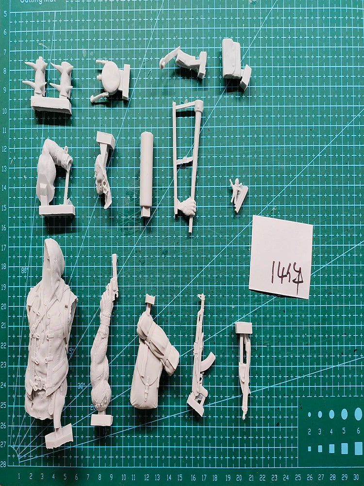 1/10 Horned Orc Warrior, Resin Model Bust Kit, Fantasy Theme, Unassembled and Unpainted