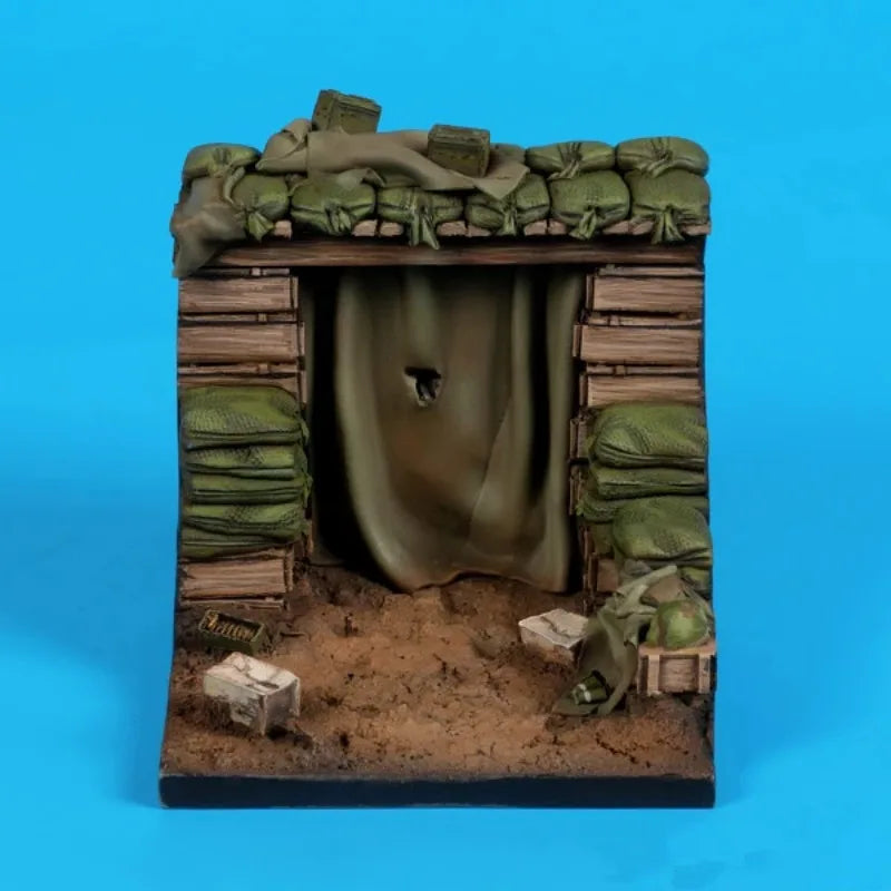 Vietnam War Bunker Fortification, Resin Model Terrain Kit, Unpainted