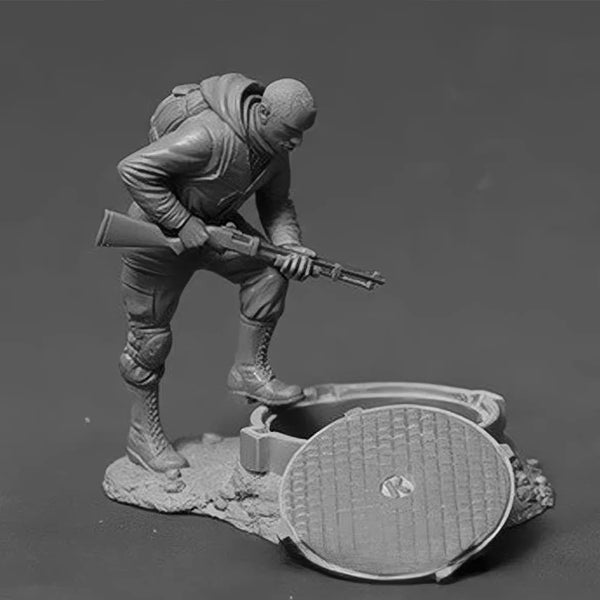 1/32 Modern Tactical Soldier, Resin Model Figure Kit, Unassembled and Unpainted