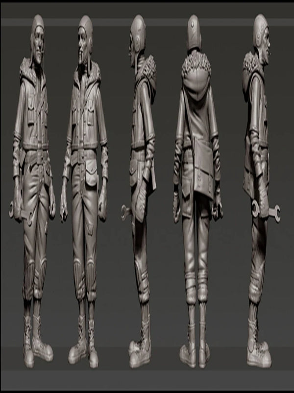 1/35 Modern Military Pilot & Repairman, Resin Model Figure Kit, Military Theme, Unassembled and Unpainted