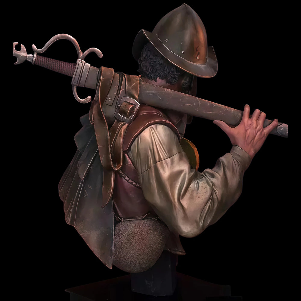 1/10 Conquistador Treasure Hunter, Resin Model Bust Kit, Historical Theme, Unassembled and Unpainted