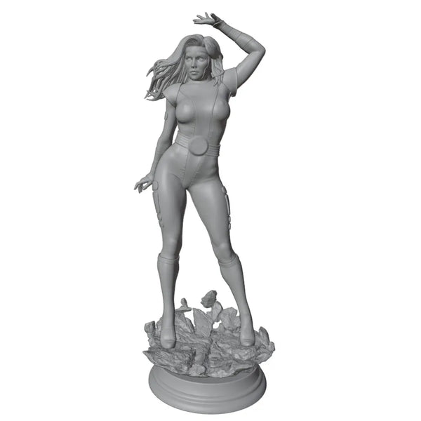 1/24 Superhero Female, Resin Model Figure Kit, Unassembled and Unpainted
