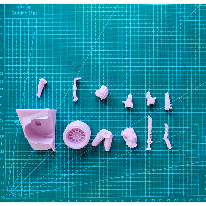 1/24 Modern Anime Cyborg Soldier, Resin Model Figure Kit, Unassembled and Unpainted
