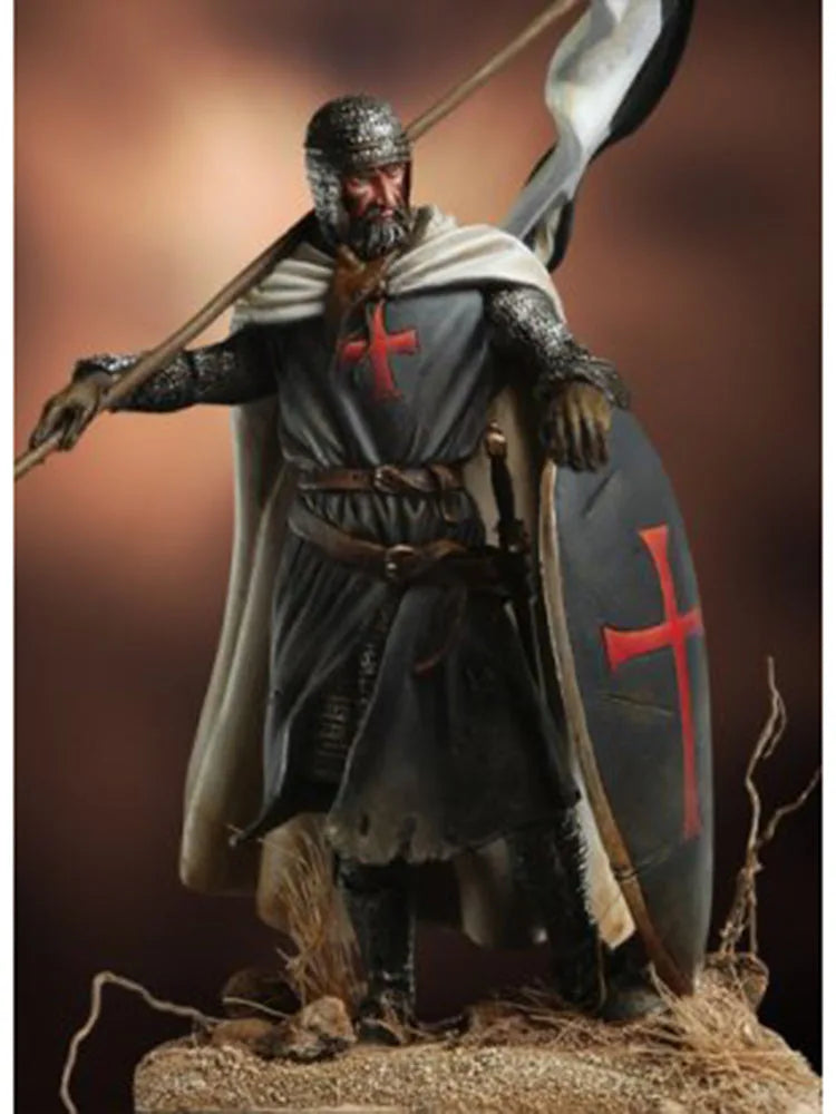 1/32 Medieval Dark Fantasy Knight, Resin Model Figure Kit, Unassembled and Unpainted