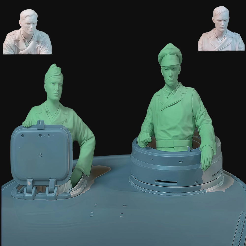 1/35 Modern Military Commander, Resin Model Bust Kit, Unassembled and Unpainted