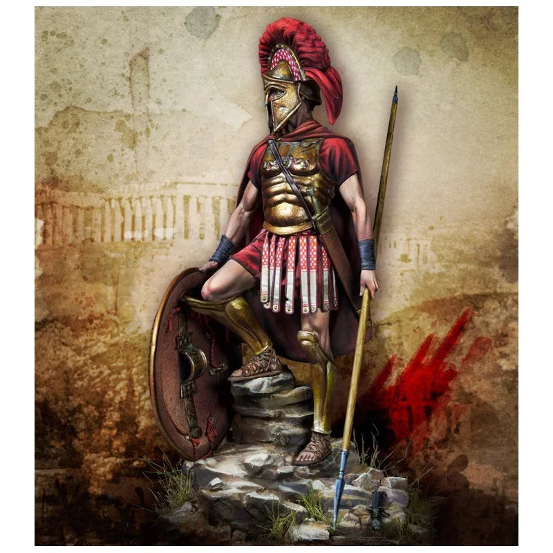 1/24 Ancient Greek Spartan Warrior, Resin Model Figure Kit, Unassembled and Unpainted