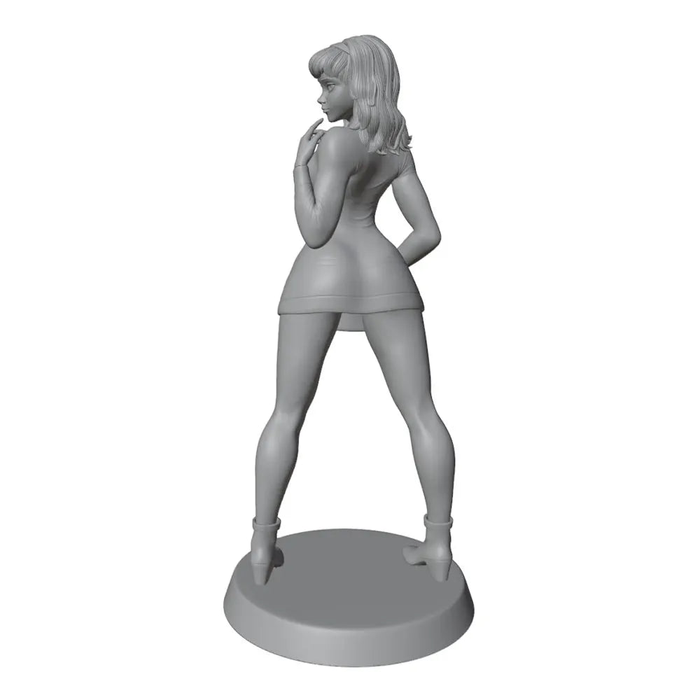 75mm Woman in Evening Dress, Resin Model Figure Kit, Unassembled and Unpainted