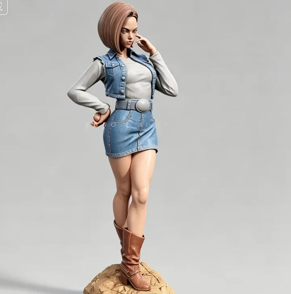 50mm Modern Female Commando, Resin Model Figure Kit, Unassembled and Unpainted