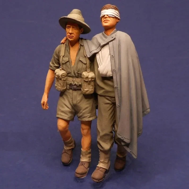 1/35 WWI Australian Wounded Soldier, Resin Model Figure Kit, Unassembled and Unpainted