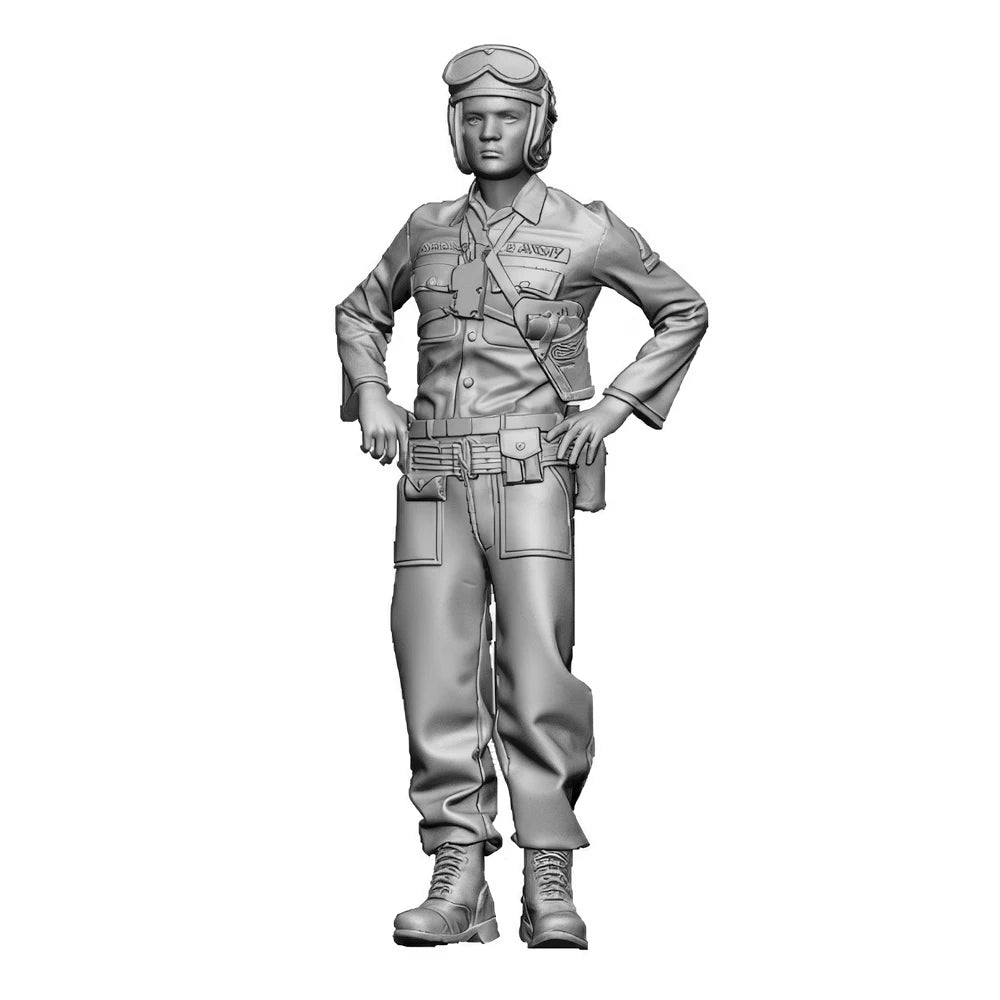 1/35 Cold War US Tank Crewman, Resin Model Figure Kit, Unassembled and Unpainted