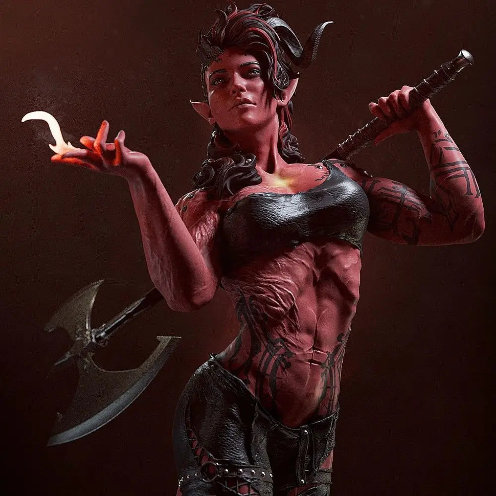 90mm Beast Warrior, Resin Model Figure Kit, Fantasy Theme, Unassembled and Unpainted
