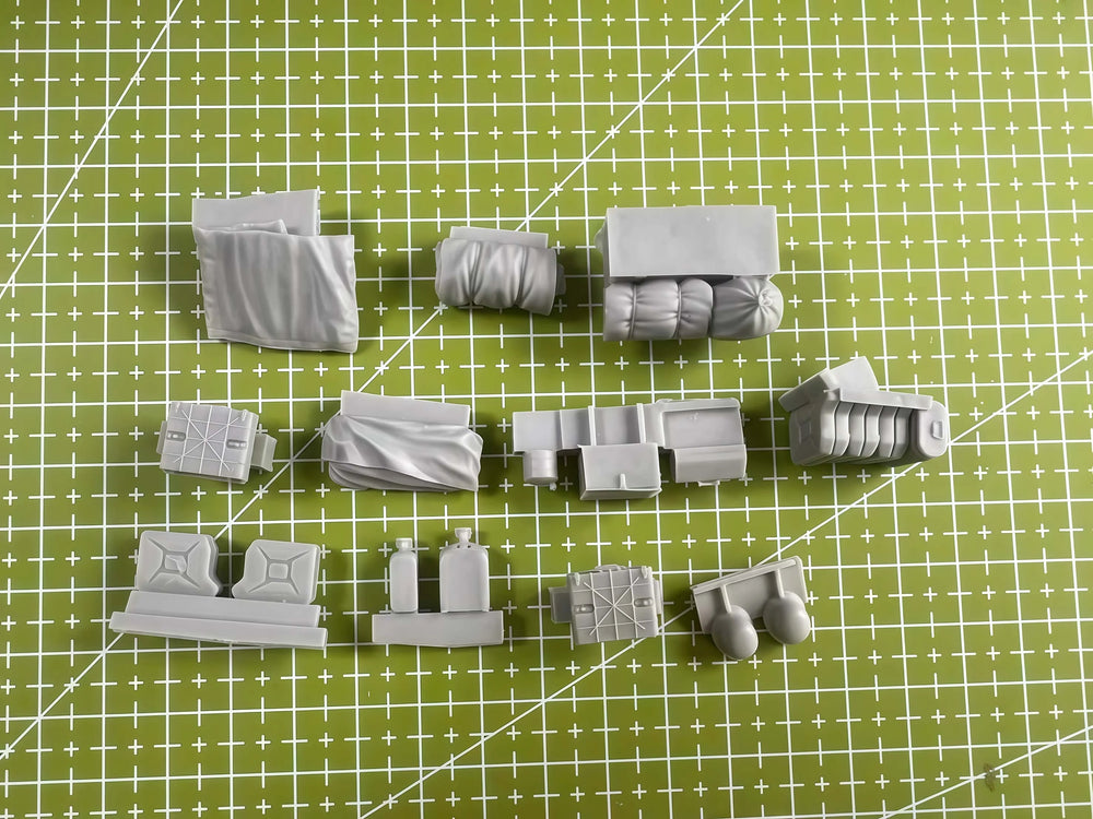 1/35 Tank Modification Parts, Resin Model Vehicle Kit, Military Theme, Unassembled and Unpainted