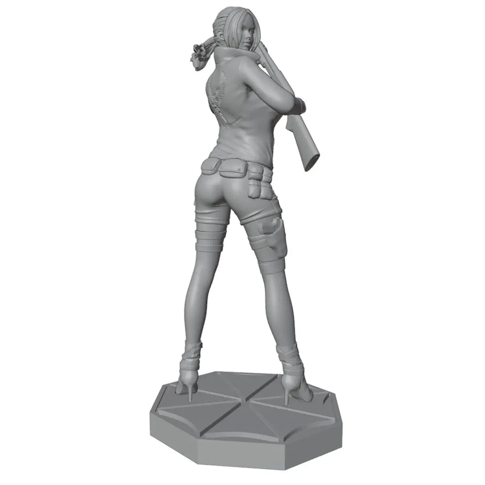 1/24 Archer Woman with Drawn Bow, Resin Model Figure Kit, Fantasy Theme, Unassembled and Unpainted