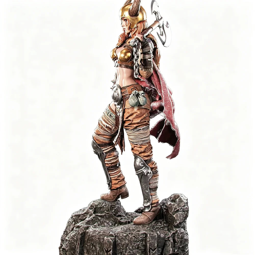 100mm Norse Valkyrie Warrior, Resin Model Figure Kit, Fantasy Theme, Unassembled and Unpainted