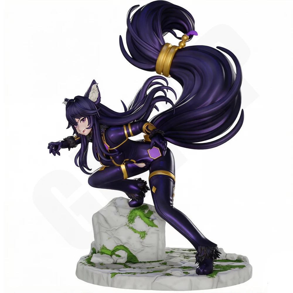 1/24 Wolf Warrior Girl, Resin Model Figure Kit, Fantasy Theme, Unassembled and Unpainted