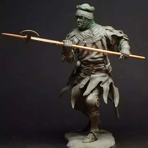 1/24 Ancient Daemon Warrior with Spear and Clawed Legs, Resin Model Figure Kit, Unassembled and Unpainted