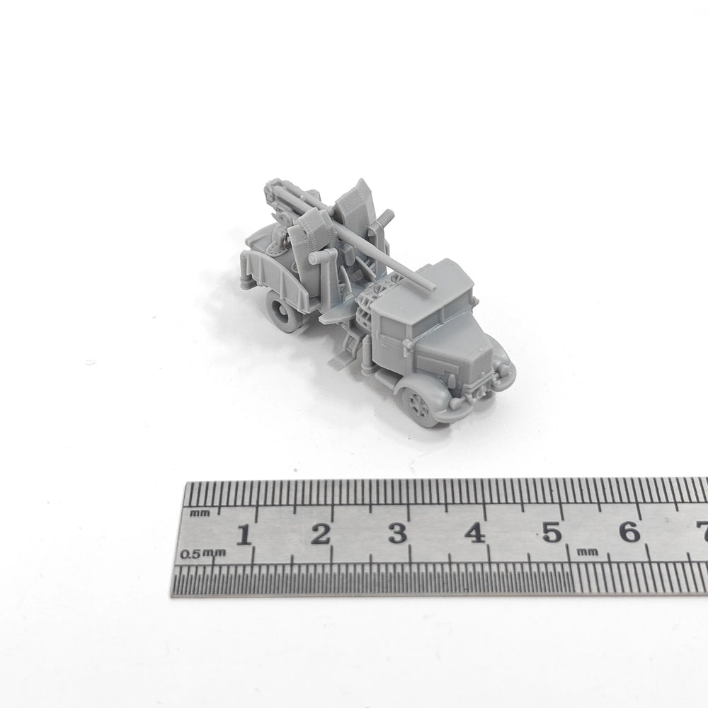 1/144 WWII Italian Autocannone 3Ro 90mm AA, Resin Model Vehicle Kit, Unassembled and Unpainted
