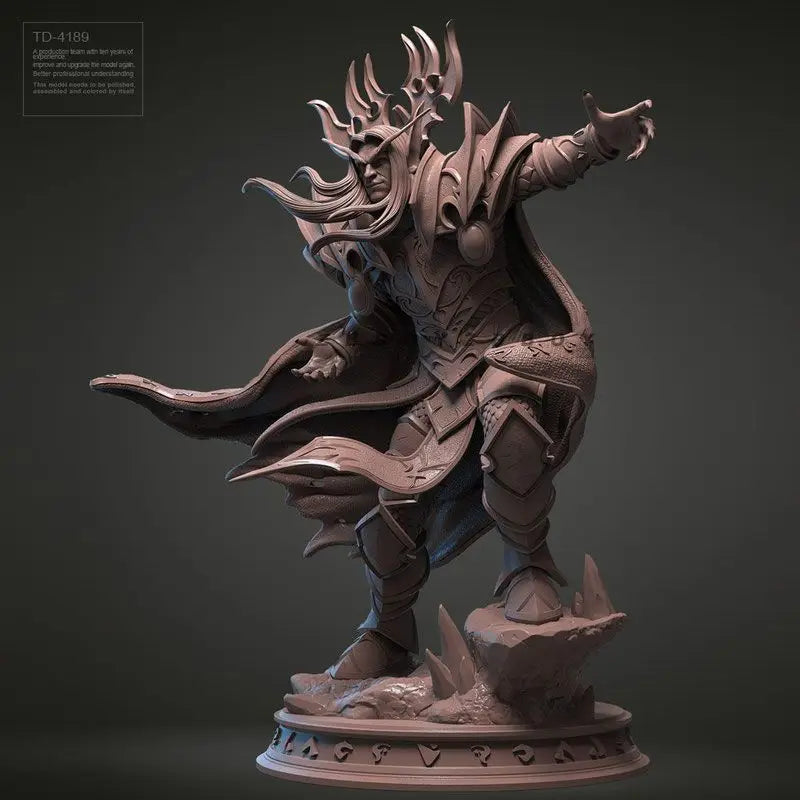 75mm High Elves Wizard Leader, Resin Model Figure Kit, Fantasy Theme, Unassembled and Unpainted