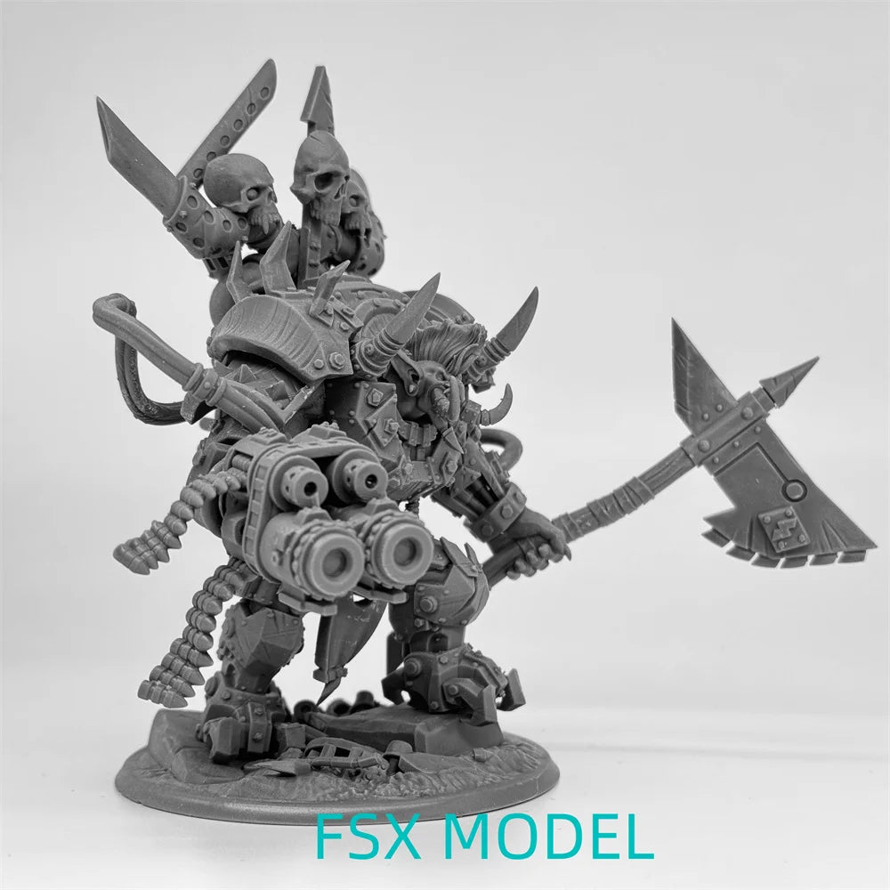 Troll Boss Warrior, Resin Model Figure Kit, Fantasy Theme, Unassembled and Unpainted