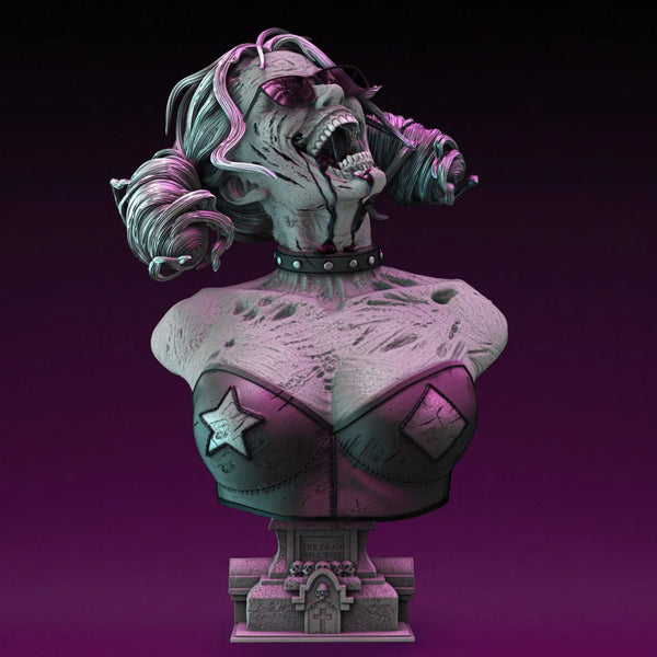 1/6 Zombie Undead, Resin Model Bust Kit, Fantasy Theme, Unassembled and Unpainted