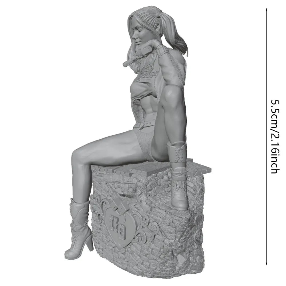 75mm Ornate Fantasy Pinup, Resin Model Figure Kit, Unassembled and Unpainted