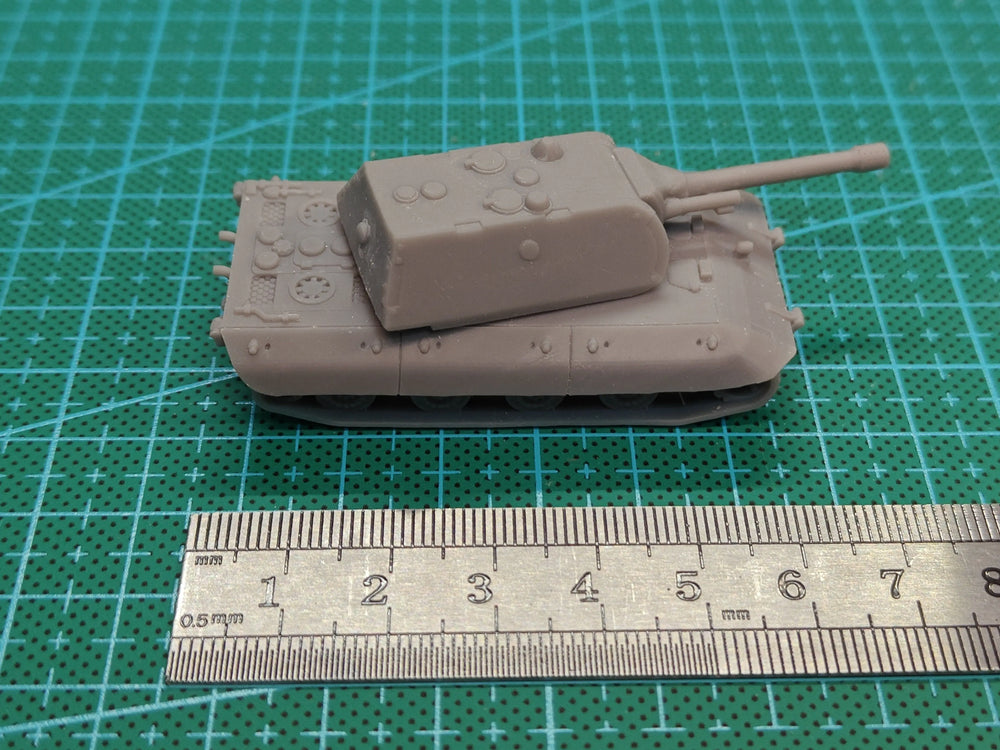 1/144 WWII German E100 Super-Heavy Tank, Resin Model Vehicle Kit, Unassembled and Unpainted