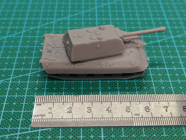 1/144 WWII German E100 Super-Heavy Tank, Resin Model Vehicle Kit, Unassembled and Unpainted