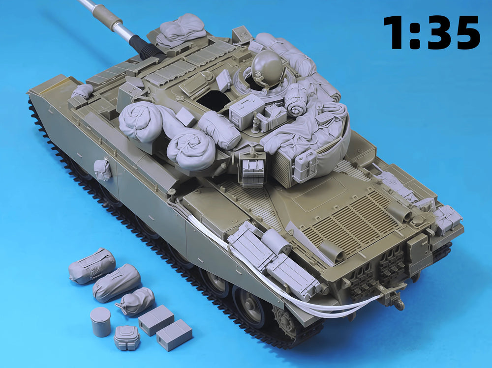 1/35 WWII Soviet T-34 Tank, Resin Model Vehicle Kit, Unassembled and Unpainted