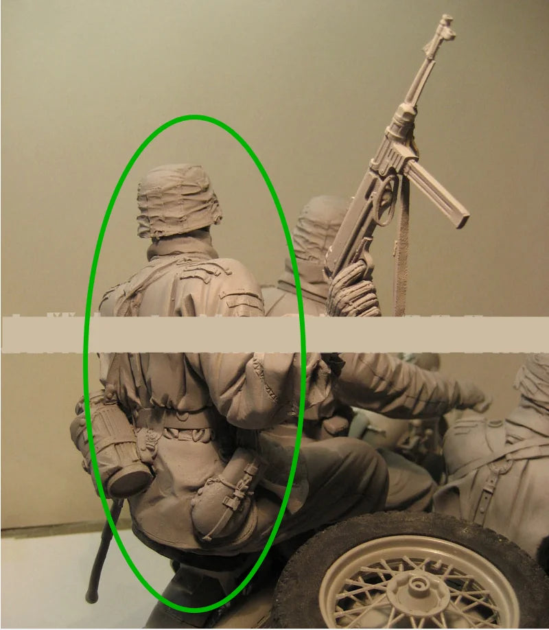 1/9 WWI Soldier, Resin Model Figure Kit, Unassembled and Unpainted