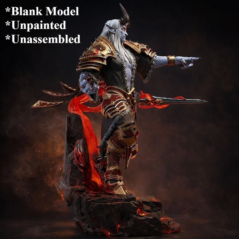 Dark Fantasy Demonic Warrior, Resin Model Figure Kit, Fantasy Theme, Unassembled and Unpainted