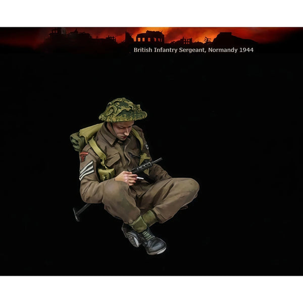 1/35 WWII British Sergeant, Resin Model Figure Kit, Unassembled and Unpainted