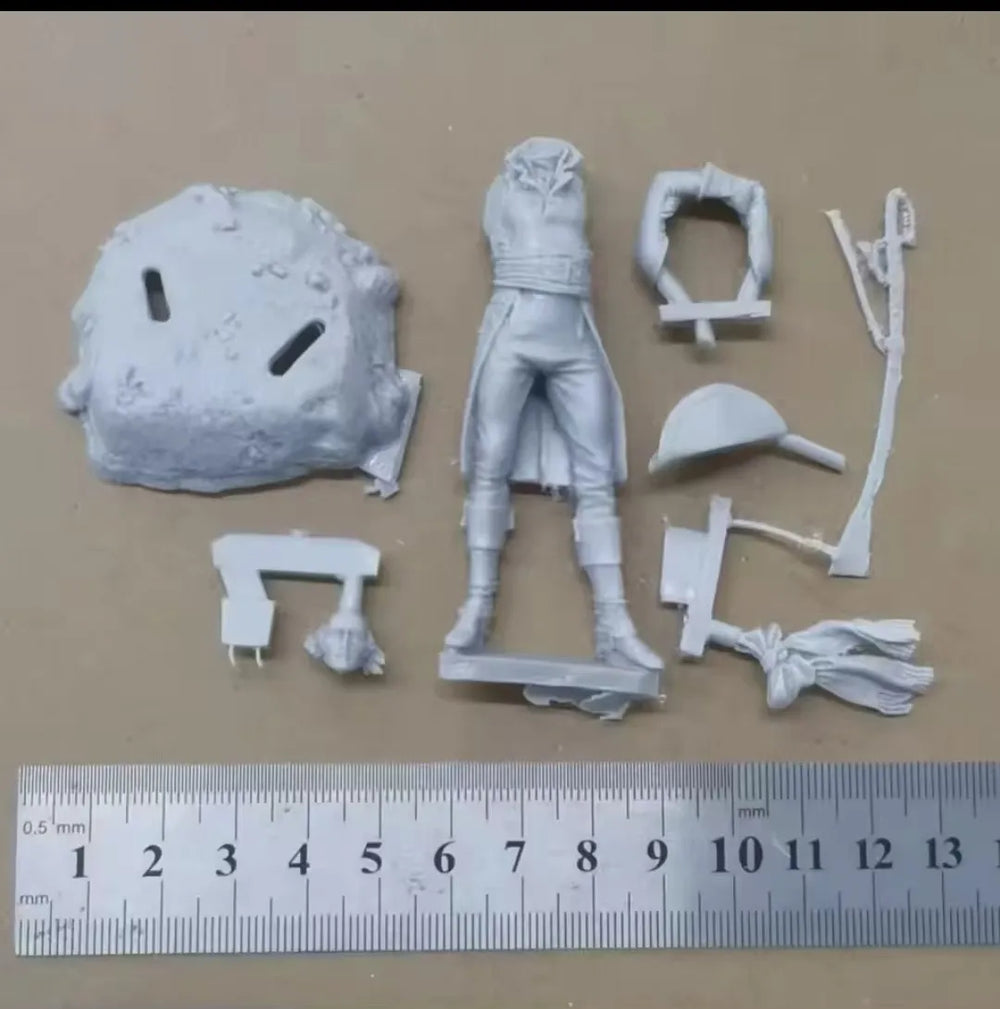 1/24 Napoleonic French Officer with Saber, Resin Model Figure Kit, Unassembled and Unpainted
