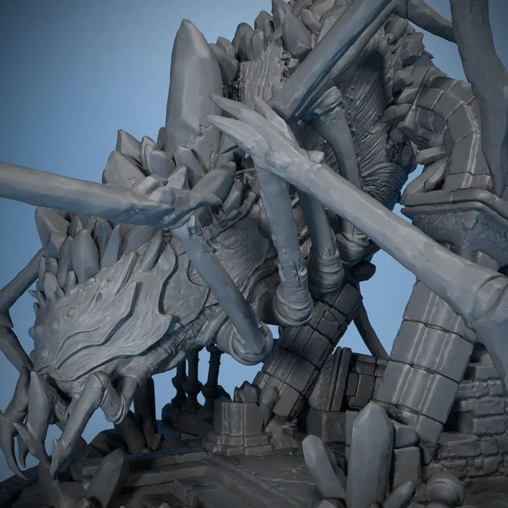 55mm Spider Monster on, Resin Model Creature Kit, Fantasy Theme, Unassembled and Unpainted