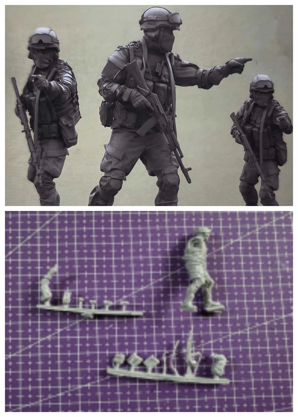 1/35 Modern Tactical Commander Directing Team, 6 Figures, Resin Model Figure Kit, Unassembled and Unpainted