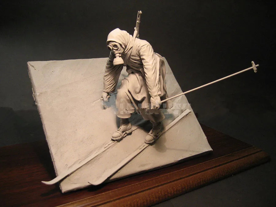 1/16 Asian Warrior, Resin Model Figure Kit, Military Theme, Unassembled and Unpainted