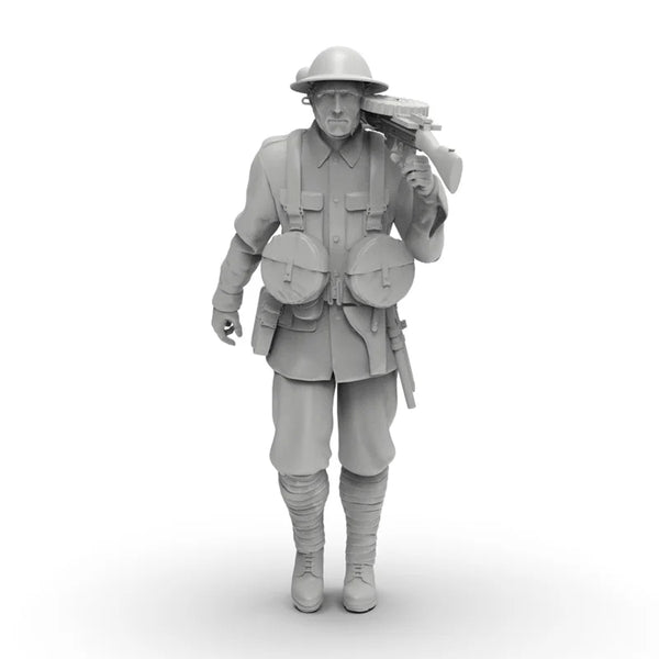 1/35 WWI British Infantry Squad Advancing with Rifles, 8 Figures, Resin Model Figure Kit, Unassembled and Unpainted