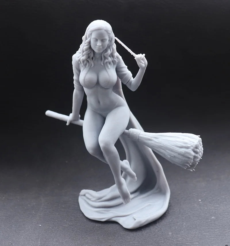 75mm Fantasy Female Magician, Resin Model Figure Kit, Unassembled and Unpainted