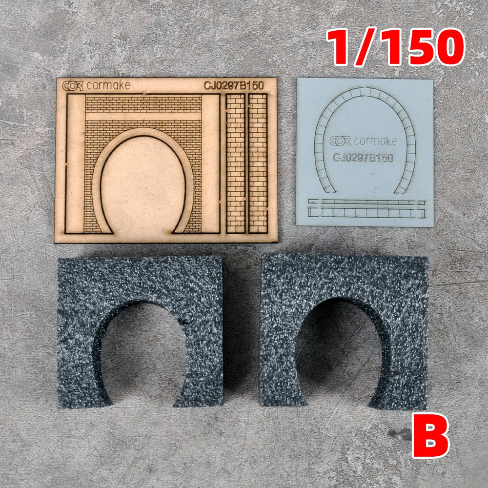 1/87 Railway Tunnel & Cave, Resin Model Diorama Kit, Historical Theme, Unassembled and Unpainted