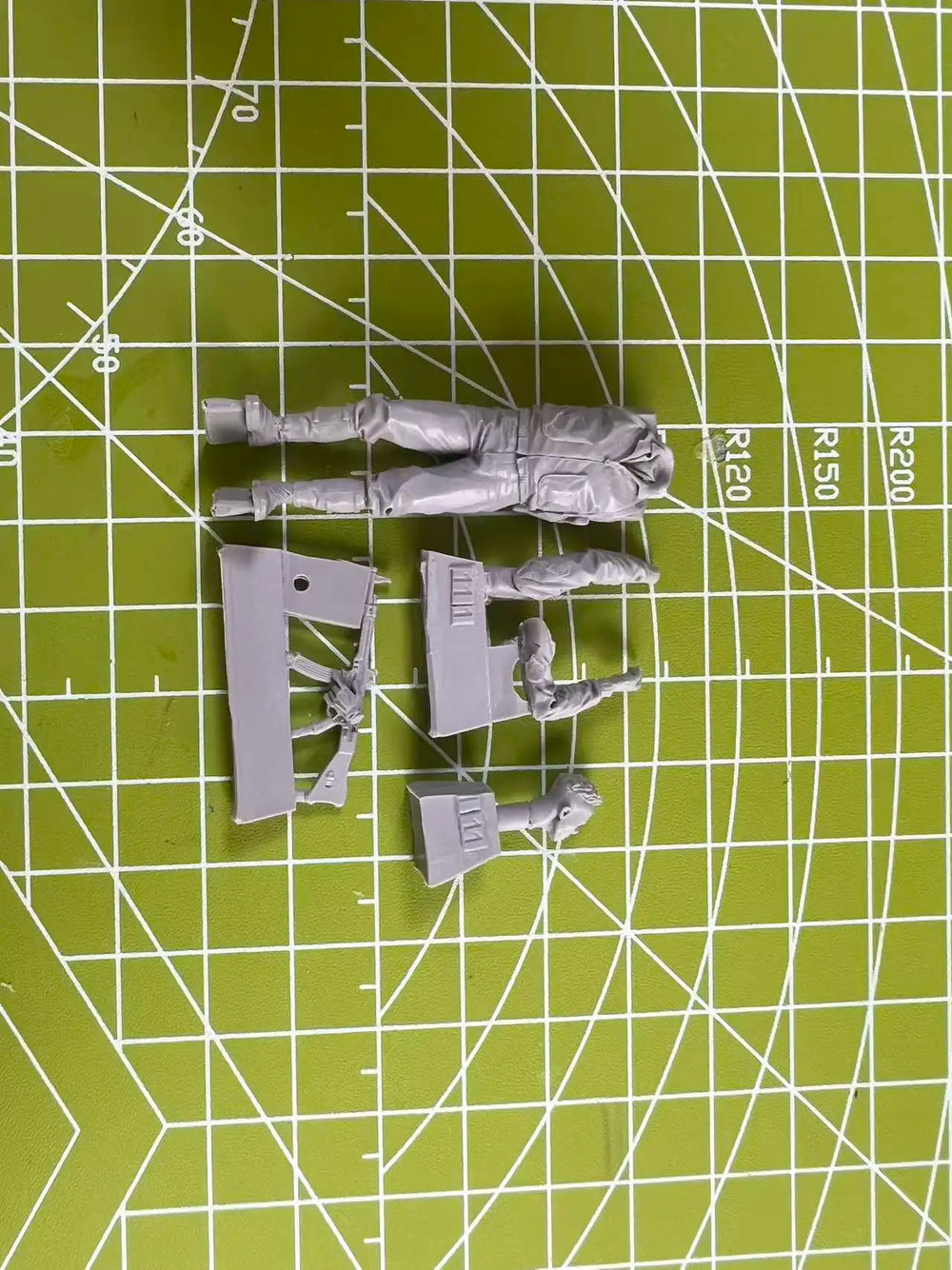 1/35 WWII US Army Rifleman at Attention, Resin Model Figure Kit, Unassembled and Unpainted