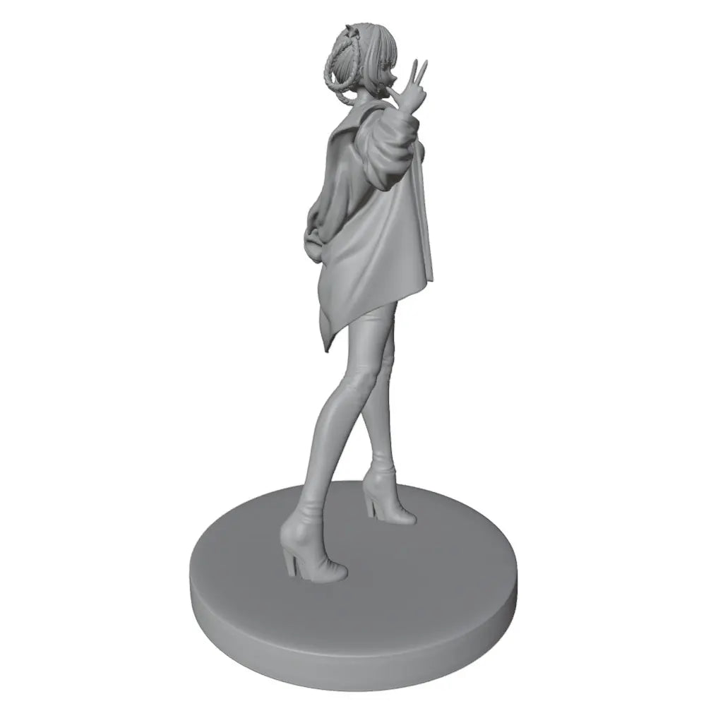 1/24 Vintage Pin-up Giving Thumbs Up, Resin Model Figure Kit, Unassembled and Unpainted