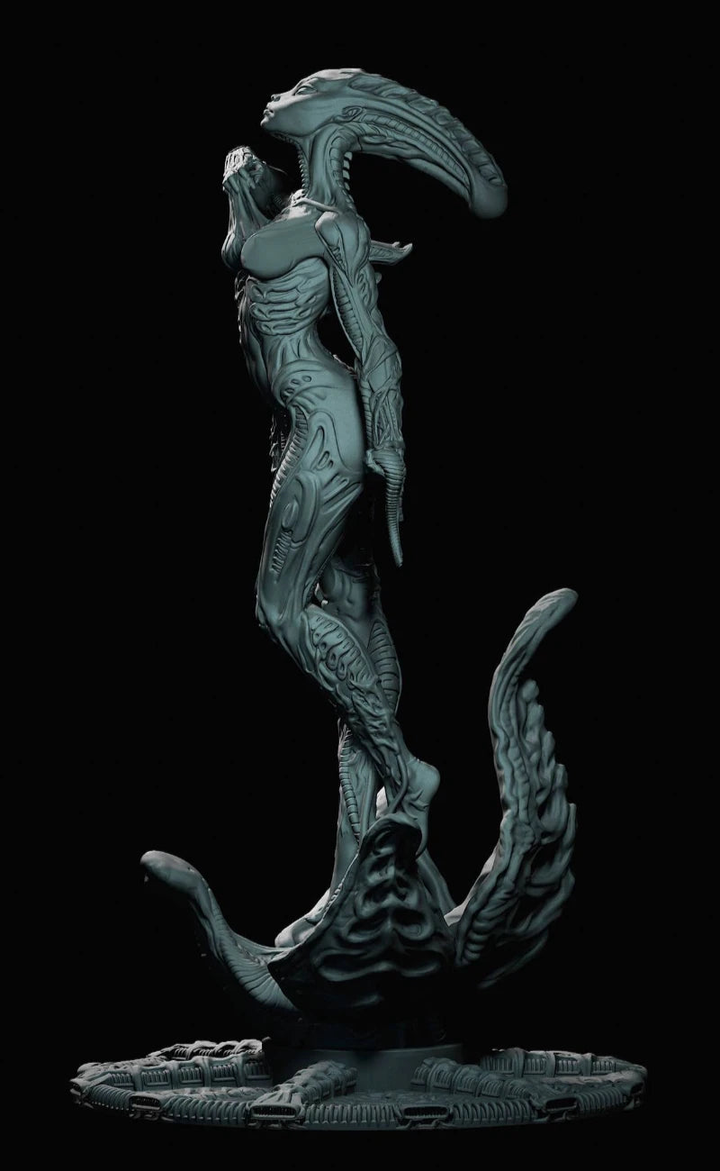 75mm The Awakening of the Biomachine, Resin Model Figure Kit, Sci-Fi Theme, Unassembled and Unpainted