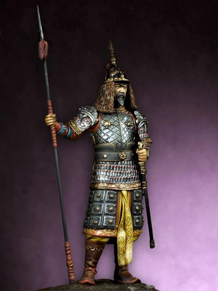 75mm Ancient Roman Officer in Segmented Armor, Resin Model Figure Kit, Unassembled and Unpainted