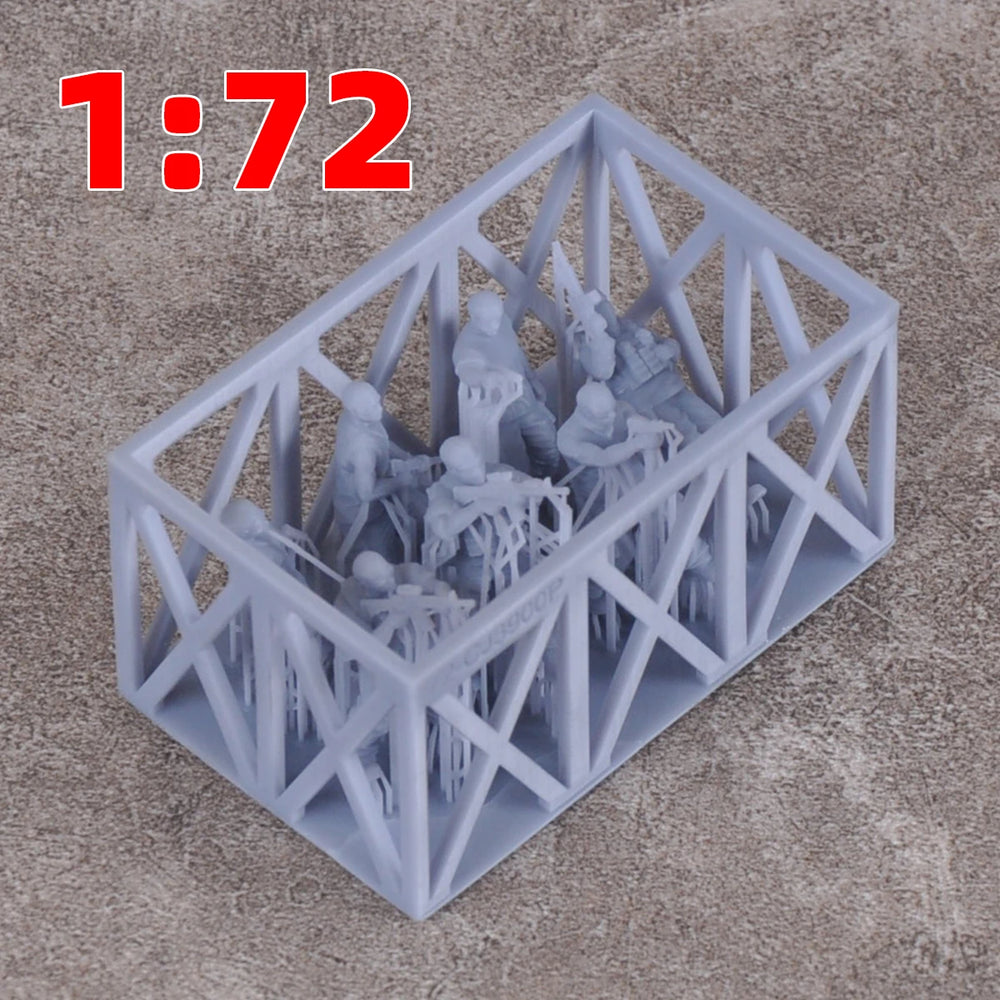 1/35 Modern African Rebel Squad, 7 Figures, Resin Model Figure Kit, Unassembled and Unpainted