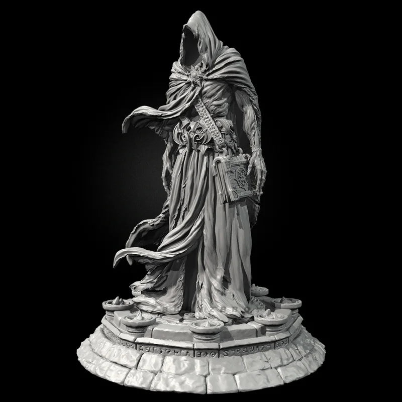 50mm Undead Zombie Wizard, Resin Model Figure Kit, Fantasy Theme, Unassembled and Unpainted