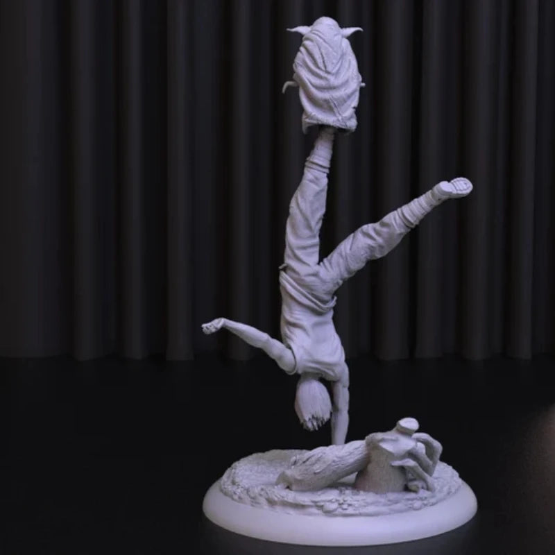 120mm Demon Character, Resin Model Figure Kit, Fantasy Theme, Unassembled and Unpainted
