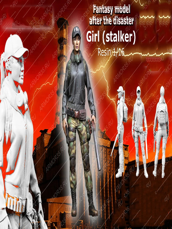 1/16 Modern Stalker, Resin Model Figure Kit, Fantasy Theme, Unassembled and Unpainted