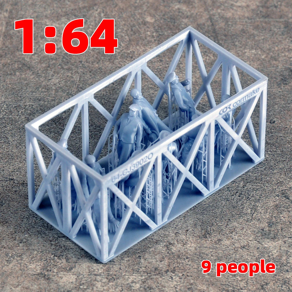 1/35 Civilian Town Residents, 45 Figures, Resin Model Figure Kit, Historical Theme, Unassembled and Unpainted