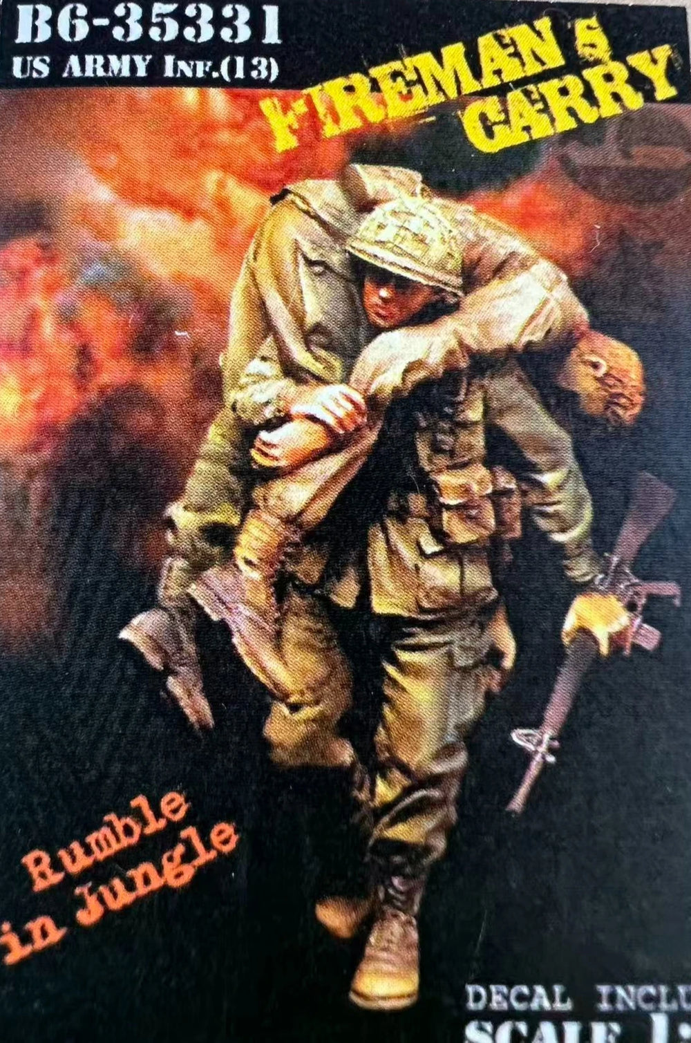 1/35 Modern US Infantry Advancing with Rifles, 4 Figures, Resin Model Figure Kit, Unassembled and Unpainted