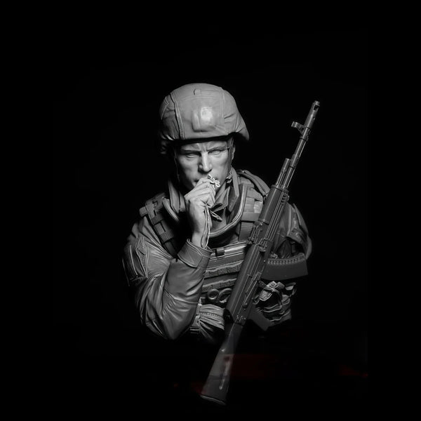 1/10 Modern Russian Soldier, Resin Model Figure Kit, Unassembled and Unpainted