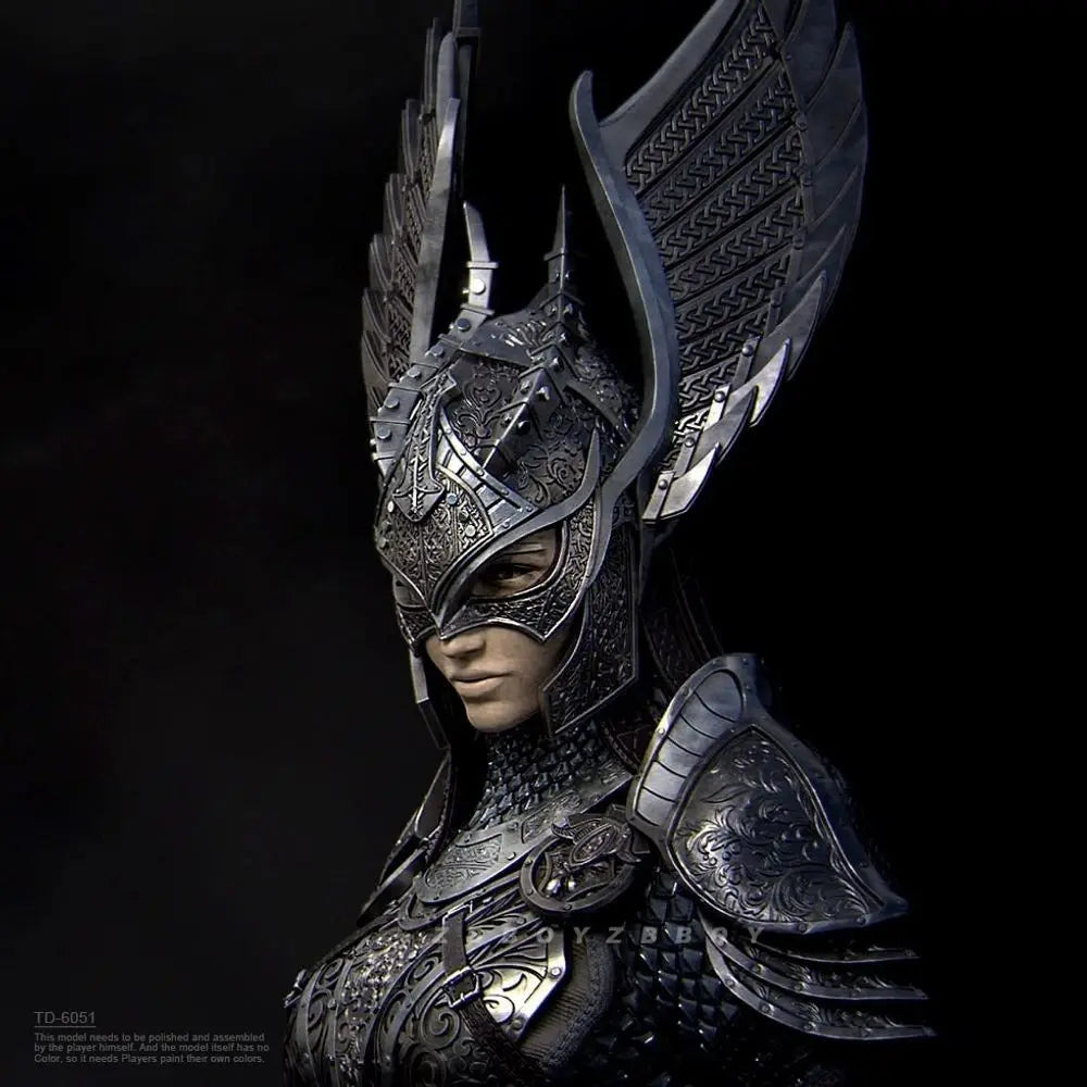 70mm Female Warrior, Resin Model Bust Kit, Fantasy Theme, Unassembled and Unpainted